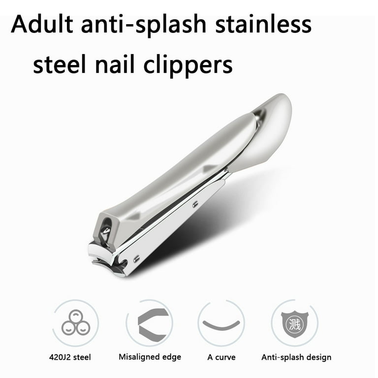 Heldig Nail Clippers with Catcher , 2Pcs Fingernail Clippers