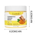 thumbnail image 3 of Fiudx Artículos en oferta con ofertas flash Mascarilla facial de cúrcuma VC, Mascarilla facial de película de barro con VC E para controlar y refinar los poros 120 g, 3 of 7