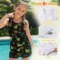 thumbnail image 6 of Xoenoiee Heart Jamaica Flag Seagull Print Girls Swimsuits Tankini Set with Shorts Sleeveless Bathing Suits Teen Juniors Girl Two Piece Swimwear, Size 14-15 Years, 6 of 7