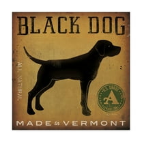 Trademark Fine Art 'Black Dog at Show v2' Canvas Art by Ryan Fowler