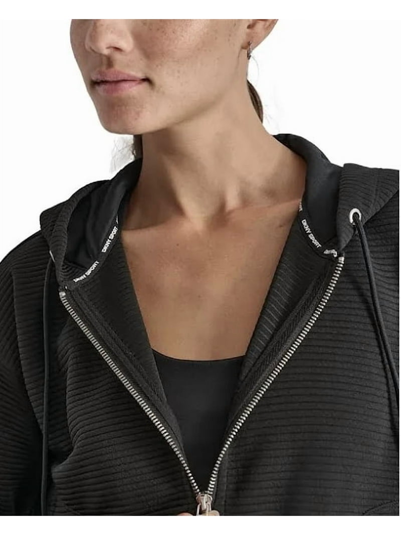 DKNY Women's Ottoman Full-Zip Hoodie Size XS - Walmart.com