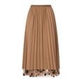 thumbnail image 5 of KelaJuan Women Long Half Dress, Summer Spring Street Casual Party Floral Layered Tulle Skirt, 5 of 7