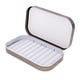 thumbnail image 4 of Moscas Secas, Moscas Húmedas, Anzuelos Señuelos Jigs Surtido de Cebos Caja de Moscas Caja con Aleación de Aluminio Impermeable gris Sunnimix Caja de pesca con mosca, 4 of 6