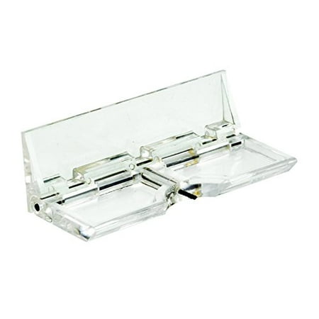 Defender Security S 4124 Clear Lucite Patio Door Lock With Adhesive Back, 1-1/4