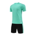 thumbnail image 2 of NAISIBABY Boys Basketball Jersey Shirt and Shorts Set, Summer Quick-Dry Athletic Outfit 2-Piece Green 4T, 2 of 4