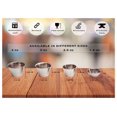 thumbnail image 2 of Moldes de acero inoxidable para salsas y condimentos, moldes metálicos de alta calidad, multifuncionales, ideales para salsas frías y calientes, tazas individuales (12 unidades, 75 g), 2 of 6