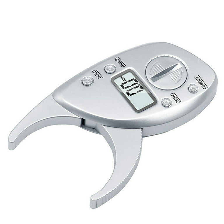 1PC Digital Body Fat Caliper Fitness Body Fat Caliper Fat Measuring Tool  with Clear Display Portable Fat Digital Display Caliper