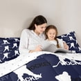 thumbnail image 5 of Feelyou Ice Hockey Lover Kids Bedding Comforter Set, Modern Ball Athlete Twin Comforter Sets, Cartoon Sports Theme Reversible Bedding Set, Super Cozy Room Decor, 2 Pieces, 5 of 8