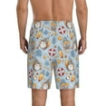 thumbnail image 2 of Balery Summer Time With Gnome Men's Cotton Knit Pajama Shorts Waistband & Pockets,Short Pajama Pants-4X-Large, 2 of 8