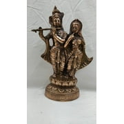 Radha Krishna Statue, Handicrafted Radha Krishna Sculpture, Hindu Divine Couple, Krishna with Radha Murti, Krishna Idol, Temple Decor, Home Decor, Showpiece - AtoZ India Cart