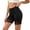 A-Black2241, variant on XIAONU Women's Lace Biker Shorts Elastic Waist Stretch Fit Bottoms
