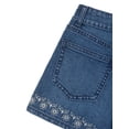 thumbnail image 5 of Wonder Nation Girls Eyelet Hem Denim Shorts, Size 5-18, 5 of 6