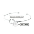thumbnail image 3 of SUSHANG Knotted Bracelet Plated Love Knot Initial Disc Bangle All 26 Letter Alphabet Cuff Bangle Bracelet Silver Bracelets for Womens Girls, 3 of 3