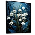 thumbnail image 2 of Designart "Winter Chill Snowdrop Realism I" Snowdrops Floater Framed Wall Art Prints, 2 of 5