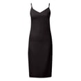 thumbnail image 5 of Sngxgn Women's Full Slip for Under Dresses Sexy Long Sleeveless Dress(Black,M), 5 of 5