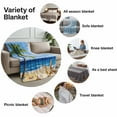 thumbnail image 6 of Throw Blanket for Couch Palm Tree Starfish Soft Fleece Flannel Blankets Cozy Lightweight Blanket for Home Sofa Living Room Sandy Beach Blue Sky Bed Throws 50" x 60", 6 of 9