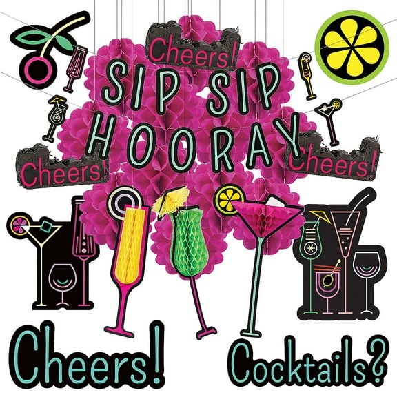 Fun Express Cocktail Party Decorating Kit - 26 Pieces