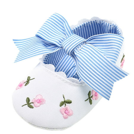 

YOHOME Baby Girl Embroidery Flower Fashion Toddler First Walkers Kid