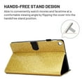 thumbnail image 3 of Dteck Smart Case for Samsung Galaxy Tab A7 10.4" SM-T500/T505 (2020 Released) 10.4-inch,Bling Glitter Magnetic Leather Card Holder Wallet Kickstand Automatic wake/sleep Cover,Gold, 3 of 5