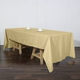 thumbnail image 3 of Balsa Circle 10 Pieces 60" x 126" Champagne Rectangle Polyester Tablecloths Table Cover Linen, 3 of 8
