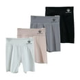 thumbnail image 2 of LYMAYTER 3-14Y Girls Compression Bike Shorts for Kids Yoga Running Soccer Workout Athletic Wear‌, 2 of 8