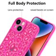thumbnail image 3 of Funda KANGHAR para iPhone 14 Plus con estampado de leopardo rosa intenso, 3 of 6