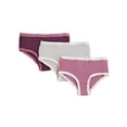 thumbnail image 3 of MeMoi  Solid Cotton Briefs 3-Pack - Girls - Female, 10, White, 3 of 4