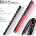 thumbnail image 3 of LAICAIW Samsung S23 Case, Galaxy S23 Case Wallet Cover Credit Card IDs Cash Holder Shell Sliding Pocket Dual Layer Hard PC Soft Rubber Bumper Phone Cases for Samsung Galaxy S23 5G 6.1'' 2023 Red, 3 of 7
