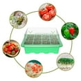 thumbnail image 3 of 12 Cells Seed Trays Seedling Starter Tray  Humidity Adjustable Plant Starter Kit with Dome and Base Greenhouse Grow Trays Mini Propagator for Seeds Growing Starting, 3 of 9