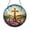 Acrylic 3.5 Inch, variant on Stained Glass Style Cross Window Hanging with Flowers, Christian Sun Catcher for Religious Home Decor
