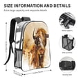 thumbnail image 4 of Kdxio Yak Clear Backpack, Transparent Bookbag for School for Women Men, Capacity Clear Bag for College, Travel, 4 of 7