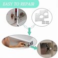 thumbnail image 4 of Repair plate for hinges 9x9 cm stainless steel 1-Pack-1, 4 of 5