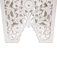 thumbnail image 6 of Northlight Set of 2 Antique White Square Stackable Nesting Side Table and Stool 16", 6 of 6