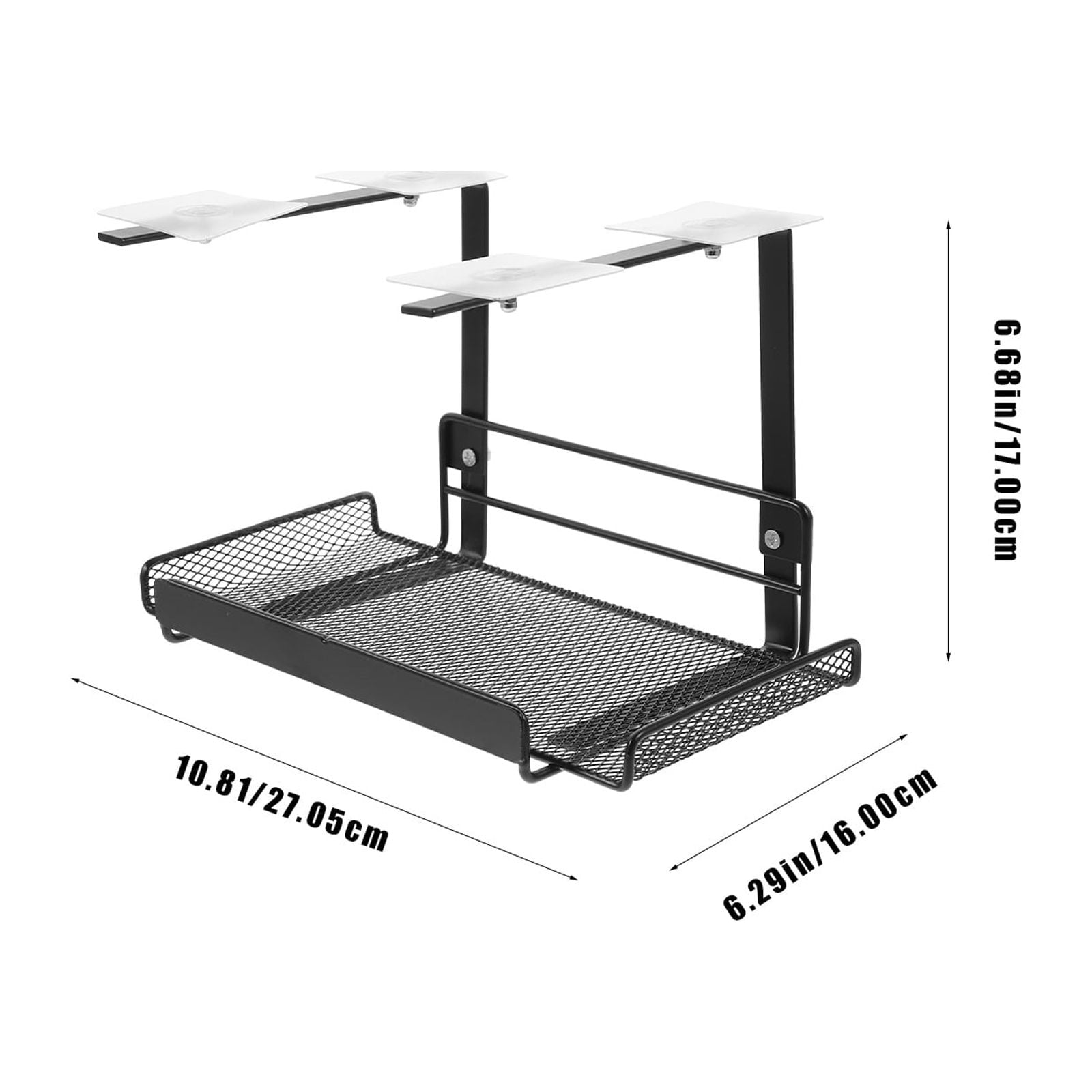 FUEENIRVA Black Under Desk Cable Management Tray, Wire Organizer Rack for Office and Home Use, 1 Pack Storage Solution