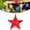 Red, variant on 5.9" 3D 4th of July Patriotic Star Hanging Decoration,250th Anniversary Red White and Blue Star Decor Independence Day Star for Memorial Day Veterans Party Decor Supplies(1 Pack)