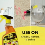 Goo Gone Sticky Adhesive Remover, Spray Gel, Orange Citrus Scent, 12 Fl Oz.