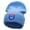 Sky Blue, variant on Interstate 95 Sign Embroidered 12 Inch Long Knitted Beanie - Heather Charcoal OSFM