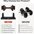 thumbnail image 6 of Superjoe Adjustable Dumbbell Single, 5LB to 25LB Adjustable Dumbbells with Anti-Slip Metal Handle for Men & Women, Fast Adjust Weight Dumbbells with Tray for Home Gym Full Body Workout Fitness, 1 PCS, 6 of 7