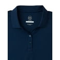 thumbnail image 2 of Wonder Nation Girls Performance Polo Shirt, Sizes XS-XXL, 2 of 3