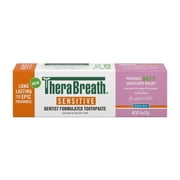 TheraBreath Sensitive Toothpaste, 24/7 Sensitivity Relief. SLS Free, Gentle Mint, 4 Oz