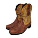 thumbnail image 1 of UKAP Botines vintage para mujer Botas de vaquero con punta cuadrada Botas de invierno occidentales de media pantorrilla Botas de equitación bajas y gruesas, 1 of 6
