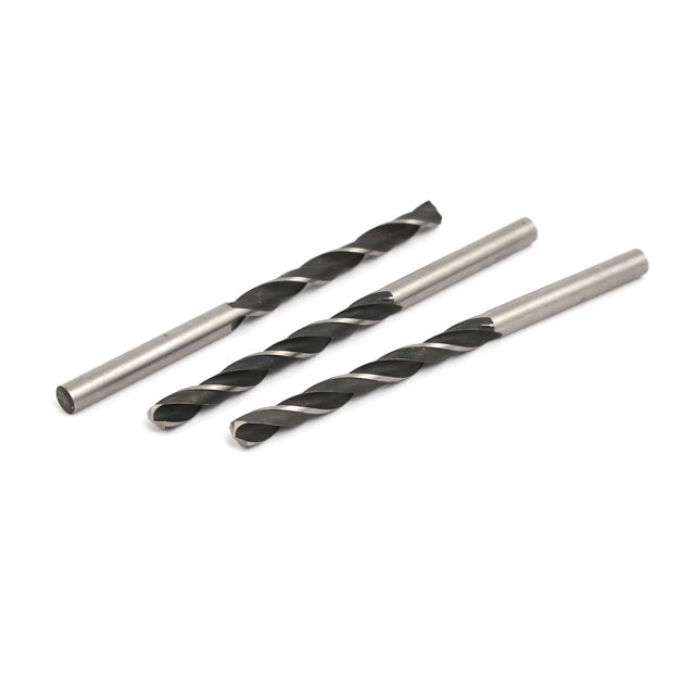 4,8 mm De Diámetro 83mm De Longitud HSS 9341 Taladro de Metal Helicoidal De Mango Redondo 3Pcs De Herramienta De Perforación Unique Bargains juegos de brocas y machuelos