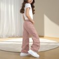 thumbnail image 4 of Adults' Comfortable Casual Loose Pants with Pockets - Solid Color Workwear Style, 4 of 7