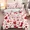 1, variant on 3-Piece Theme Duvet Cover Set - Soft Breathable Comfortable Bedding with Vibrant Tree Gingerbread Man and Snowflak