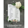 thumbnail image 5 of Inkdotpot Wedding Shower Bachelorette Party Bulk ActivityGameCardsWhats In Your Purse Bridal ShowerGame 50-Pack Floral Brunch & Bubbly, 5 of 7
