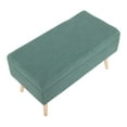 thumbnail image 7 of Lumisource Storage Contemporary Bench in Natural Wood and Green Fabric, 7 of 7