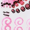 thumbnail image 3 of 54pcs Acrylic Spiral Tapers and 14G-00G Ear Stretching Set, 3 of 8