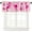 Pink-3, variant on Pink Xmas Tree Window Valance for Bedroom Living Room, Gold Snowflake Christmas Window Curtain for Kitchen Bathroom, Pink Christmas Window Valance Rod Pocket Window Treatment, 54" W x 18" L