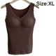 thumbnail image 2 of Ropa interior chaleco térmico Top sin mangas tanque cálido invierno mujeres cuerpo delgado con cojín en el pecho, 2 of 5