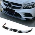 thumbnail image 5 of NINTE Front Lip for 2019-2021 Benz W205 2019-2023 C205 A205 Sport Bumper Splitters Gloss Black 3PCS, 5 of 8